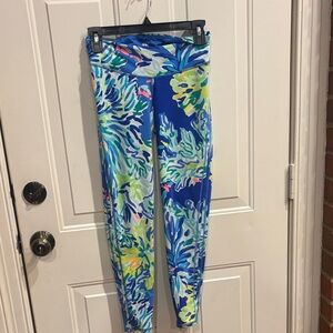 Lilly Pulitzer Luxletic Blue and Green Leggings